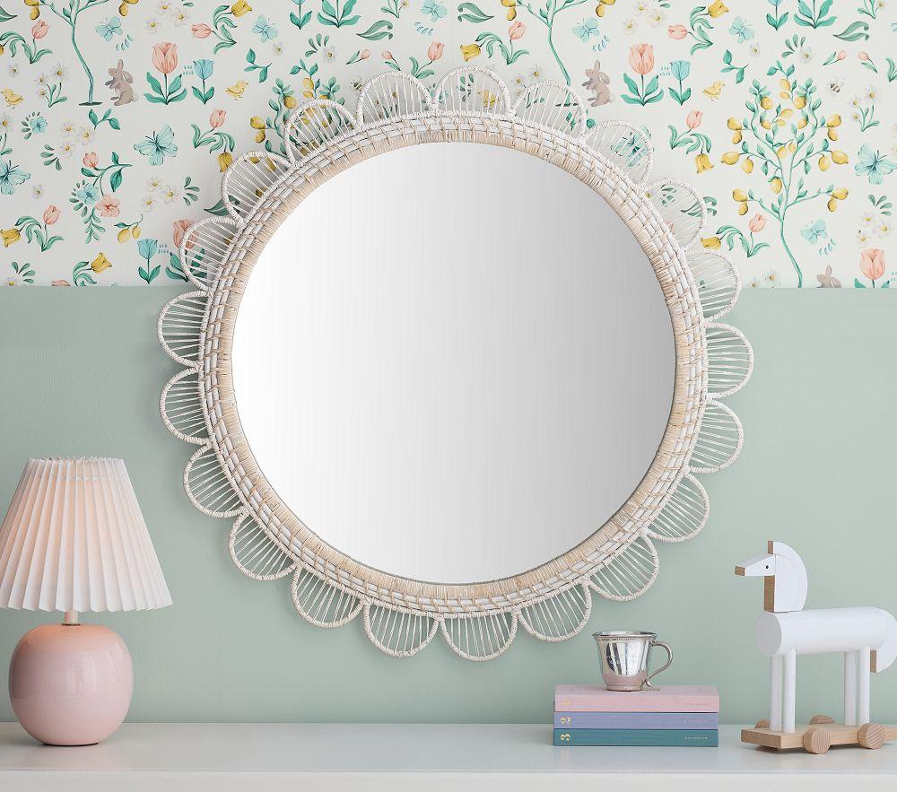 Pottery Barn Kids Quinn Scallop Round Mirror (76 cm)