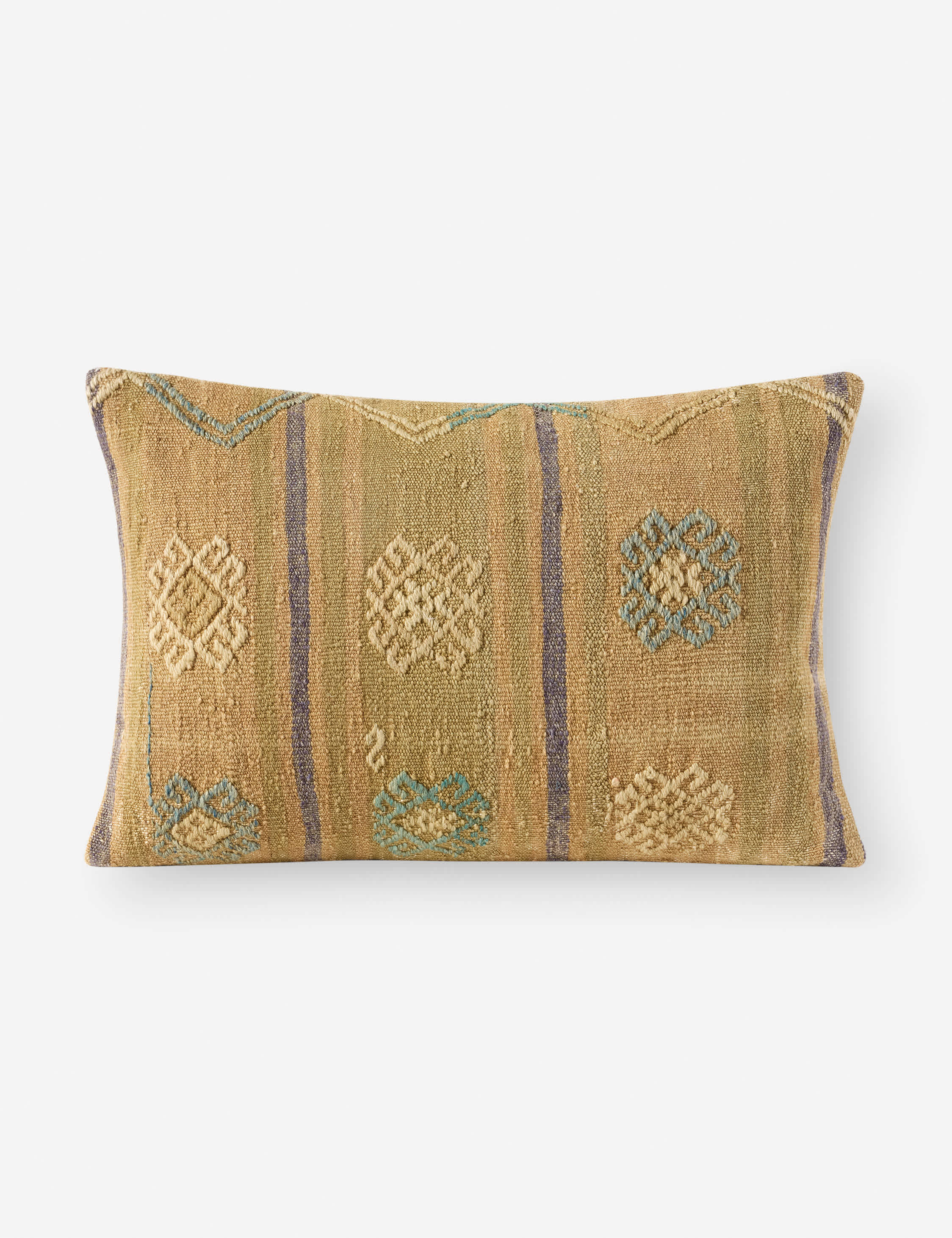 Vintage Lumbar Pillow No. 319, 16in x 26in