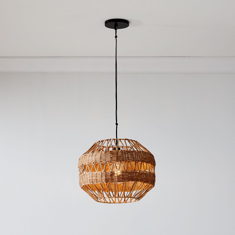 Rattan Weave Pendant