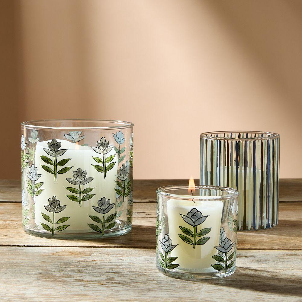 Glass Candleholders (Set of 3)
