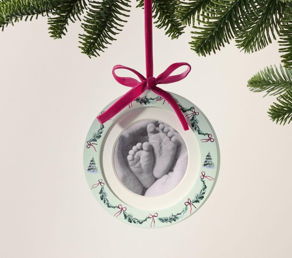 Pottery Barn Kids Riley Sheehey Decorated Wood Frame Ornaments