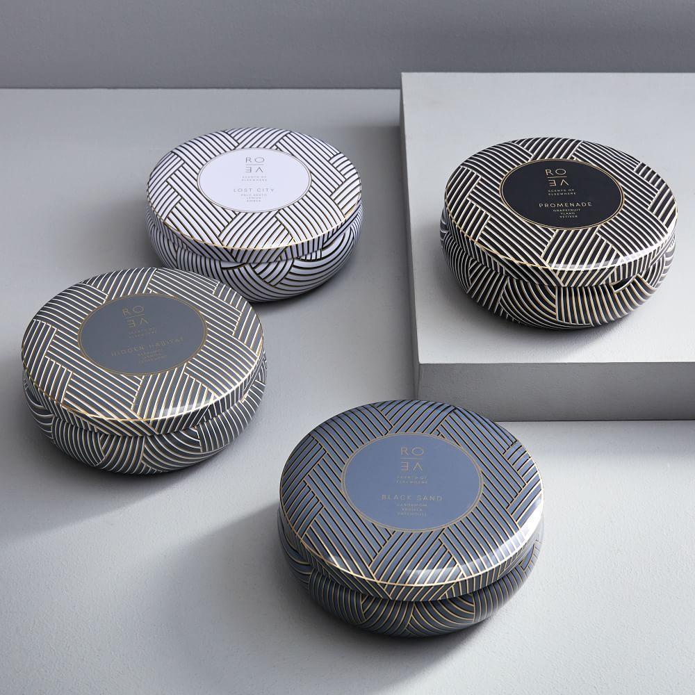 Rove Printed Tin Scented Candles