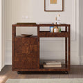 Saige Burl Bar Cart (89 cm)
