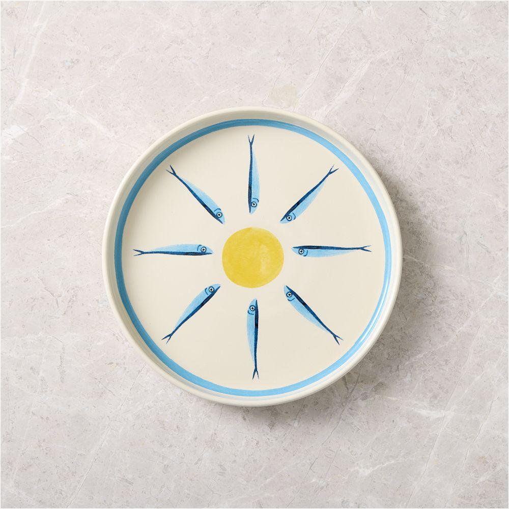 Sardine Stoneware Salad Plate Set