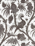 Scalamandre Balinese Peacock Wallpaper, Java Swatch