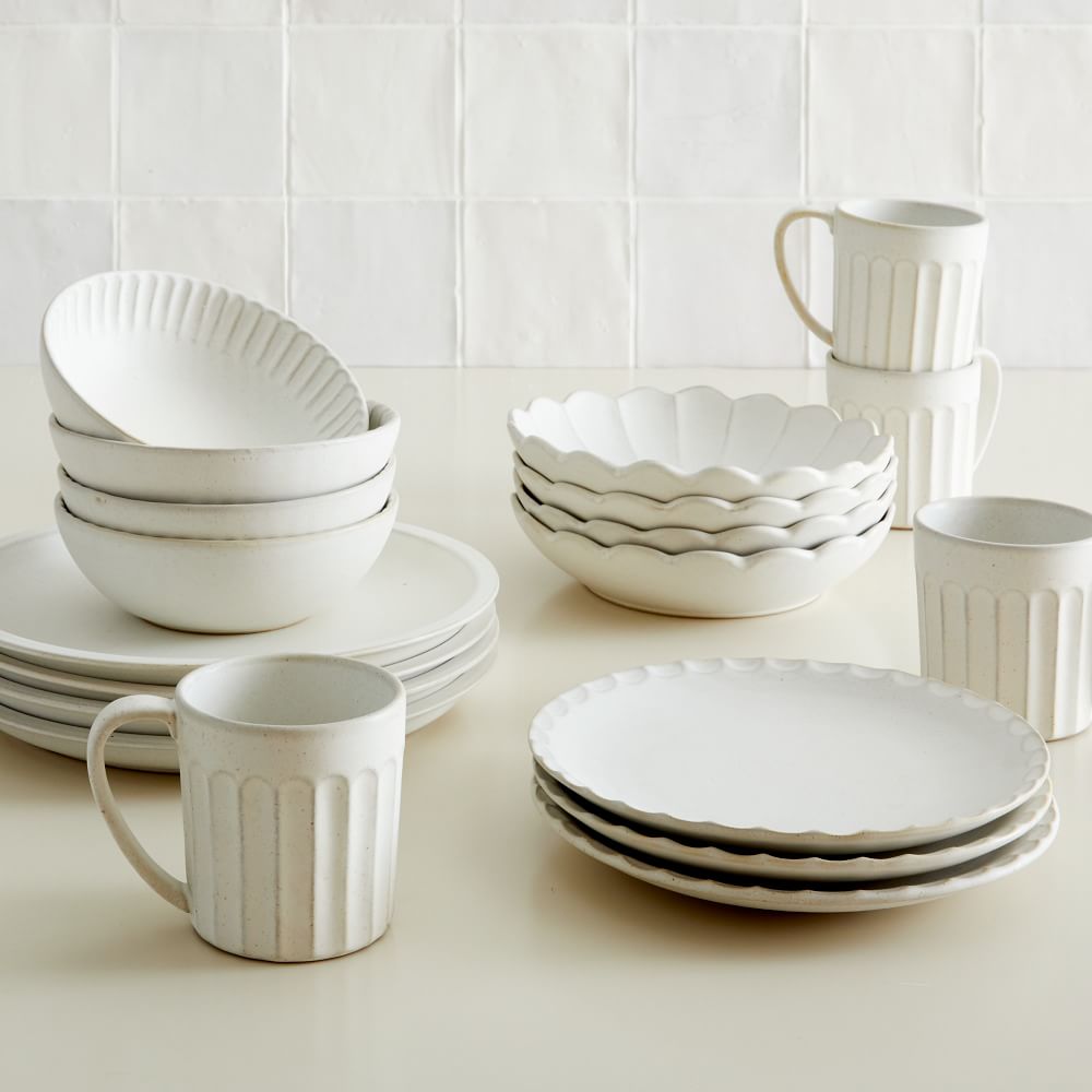 Curated Stoneware Scalloped Dinnerware