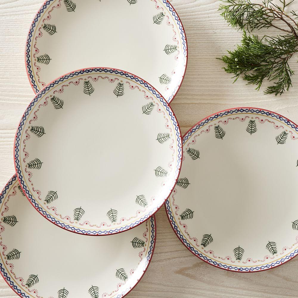 Christmas Scandi Forest Dinner Plate