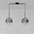 Sculptural 2-Light Globe Pendant - Metallic Ombre