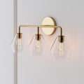 Sculptural 3-Light Geo Sconce - Clear