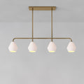 Sculptural 4-Light Geo Pendant - Milk