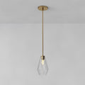 Sculptural Glass Geo Pendant - Clear