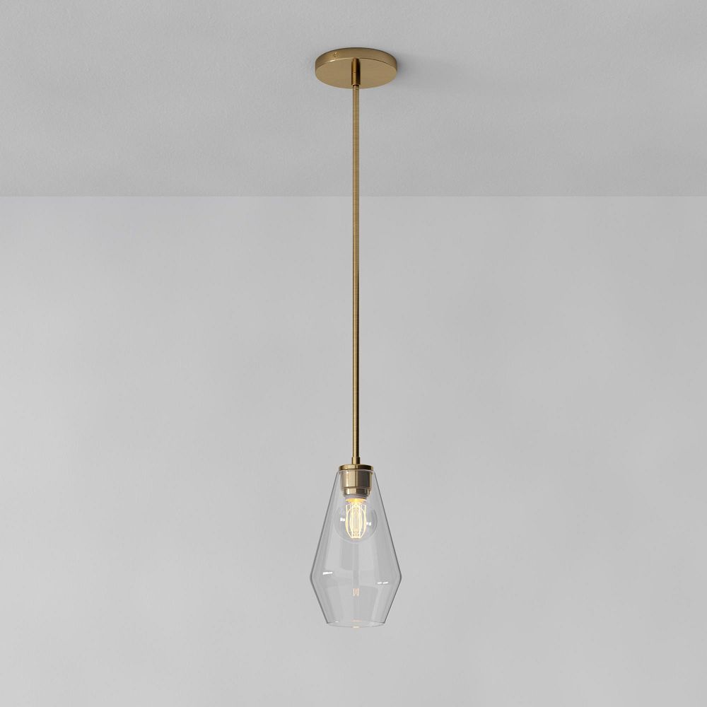 Sculptural Glass Geo Hardwired Pendant (15 cm - 36 cm)