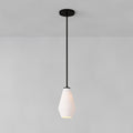 Sculptural Glass Geo Pendant - Milk