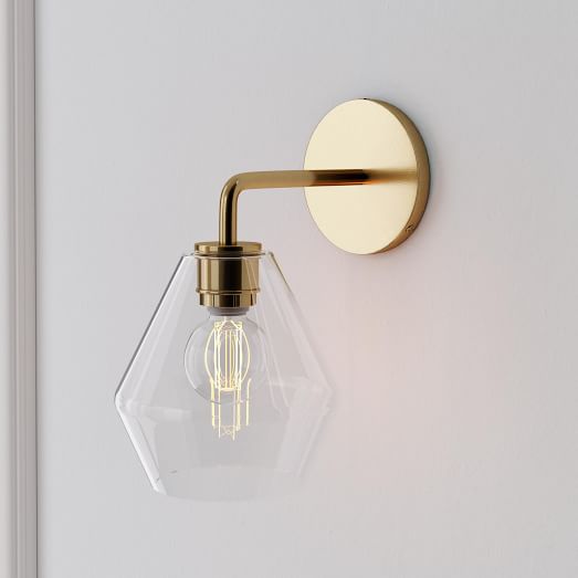 Sculptural Glass Geo Sconce (15 cm - 28 cm)