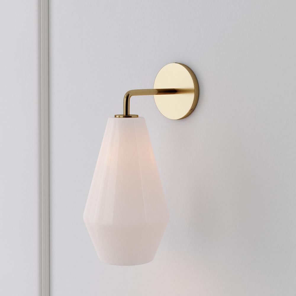 Sculptural Glass Geo Sconce (28 cm)