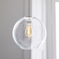 Sculptural Glass Globe Hardwired Pendant (27 cm - 33 cm)
