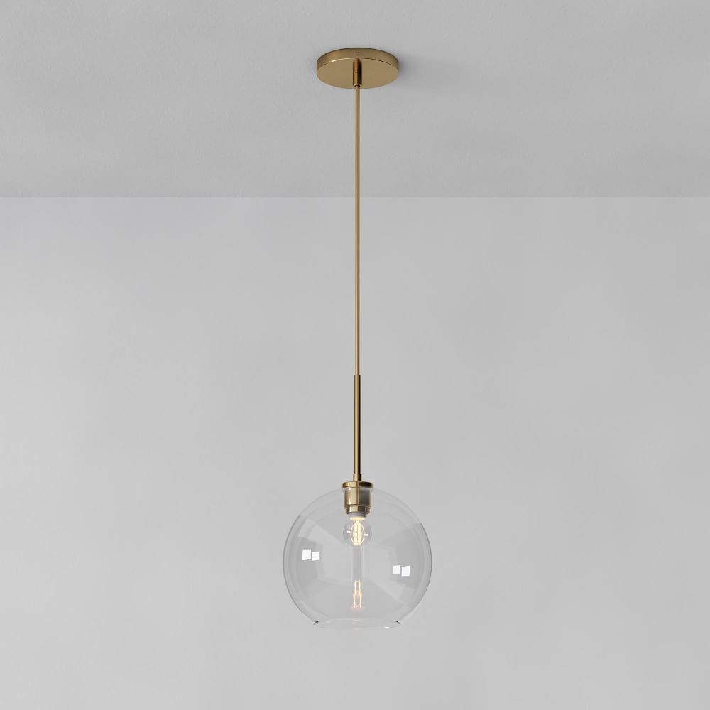 Sculptural Glass Globe Hardwired Pendant (15 cm - 33 cm)
