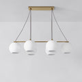 Sculptural Slant Globe Chandelier