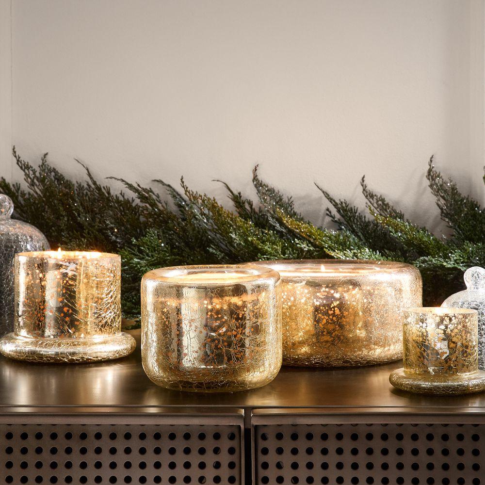 Shea Cloche Shimmer Mercury-Filled Candles