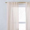 Sheer European Flax Linen Curtain - Dusty Blush