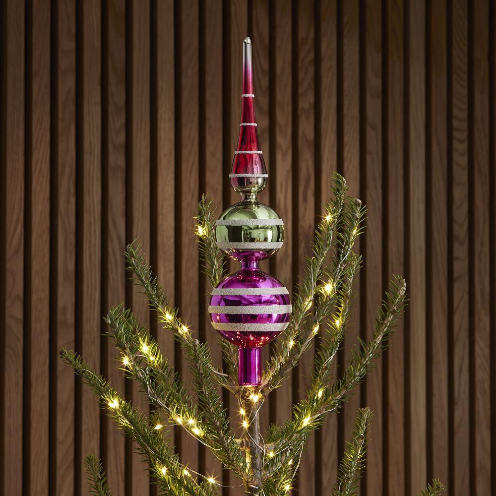 Shiny-Brite™ Multicoloured Glass Tree Topper