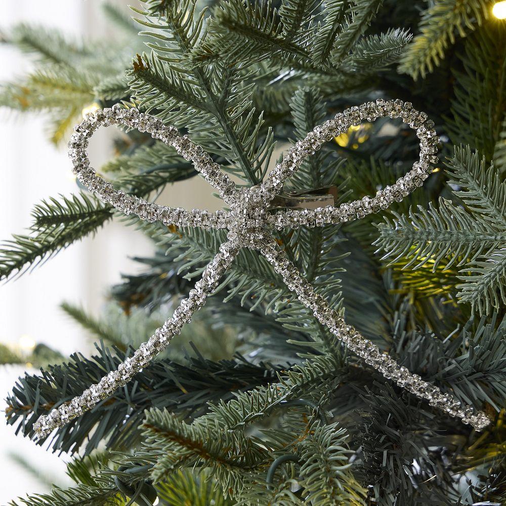 Shiny Rope Bow Clip-On Bauble
