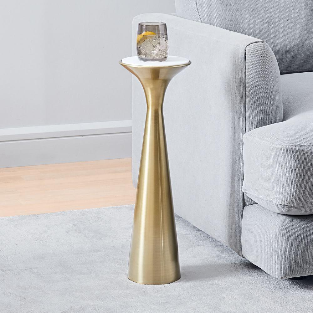 Silhouette Pedestal Drink Side Table