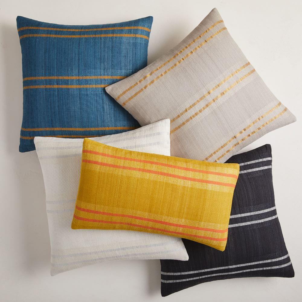 Silk Stripes Cushion Cover