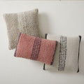 Simple Broken Stripe Shag Cushion Cover