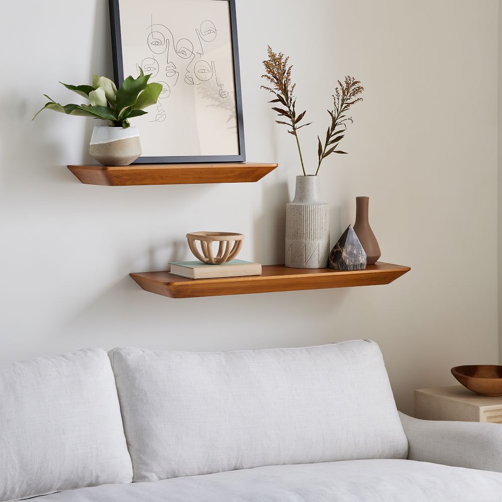 Slim Floating Wall Shelves (61 - 122 cm)