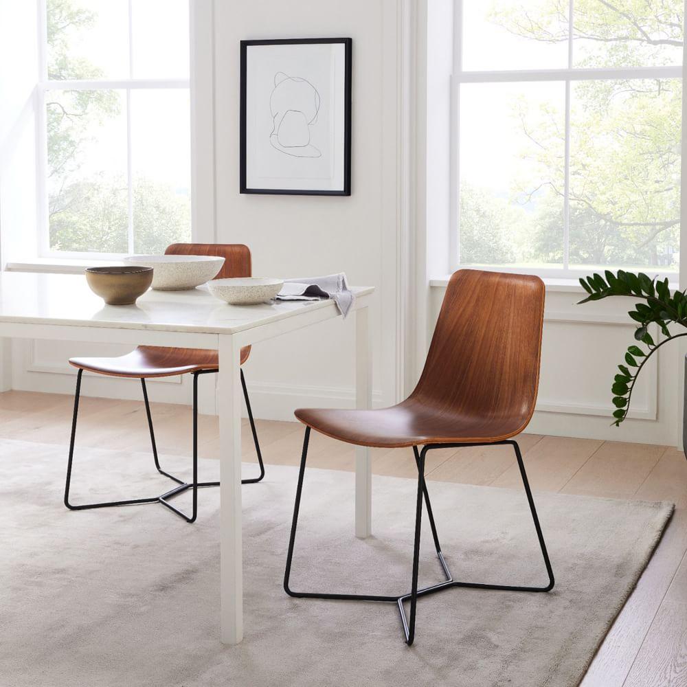 Slope Wood Shell Dining Chair