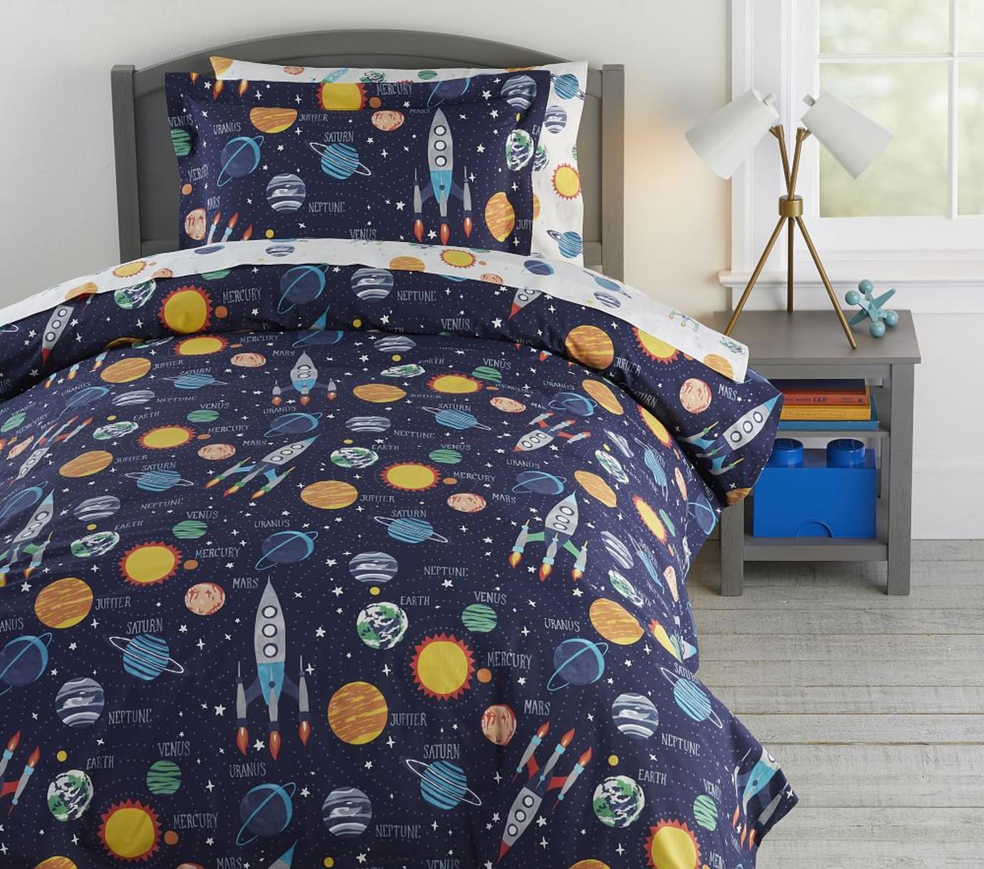 Solar System <em>Glow-In-The-Dark</em> Duvet Cover
