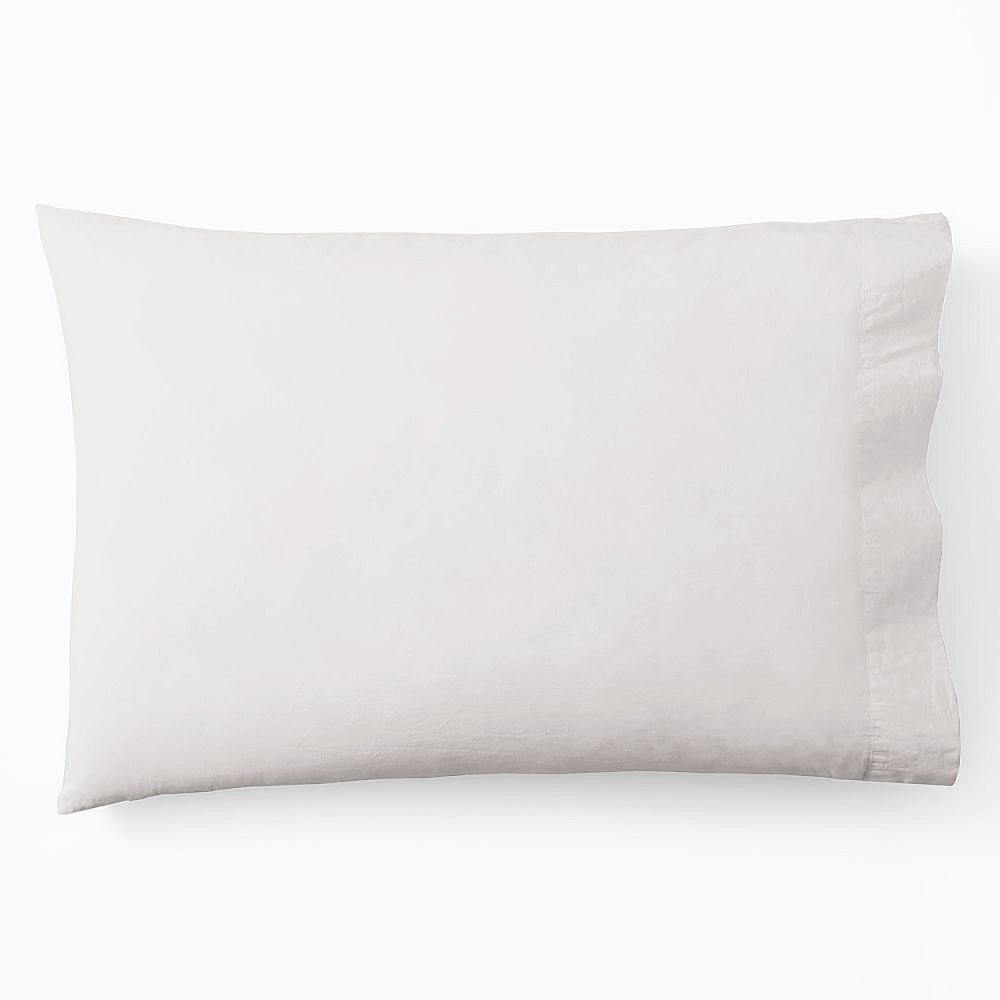 Organic Washed Cotton Percale Pillowcases (Set of 2)
