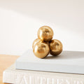 Stacked Metal Sphere Decorative Object