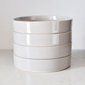 Straight-Sided Stoneware Pasta Bowls - Grey