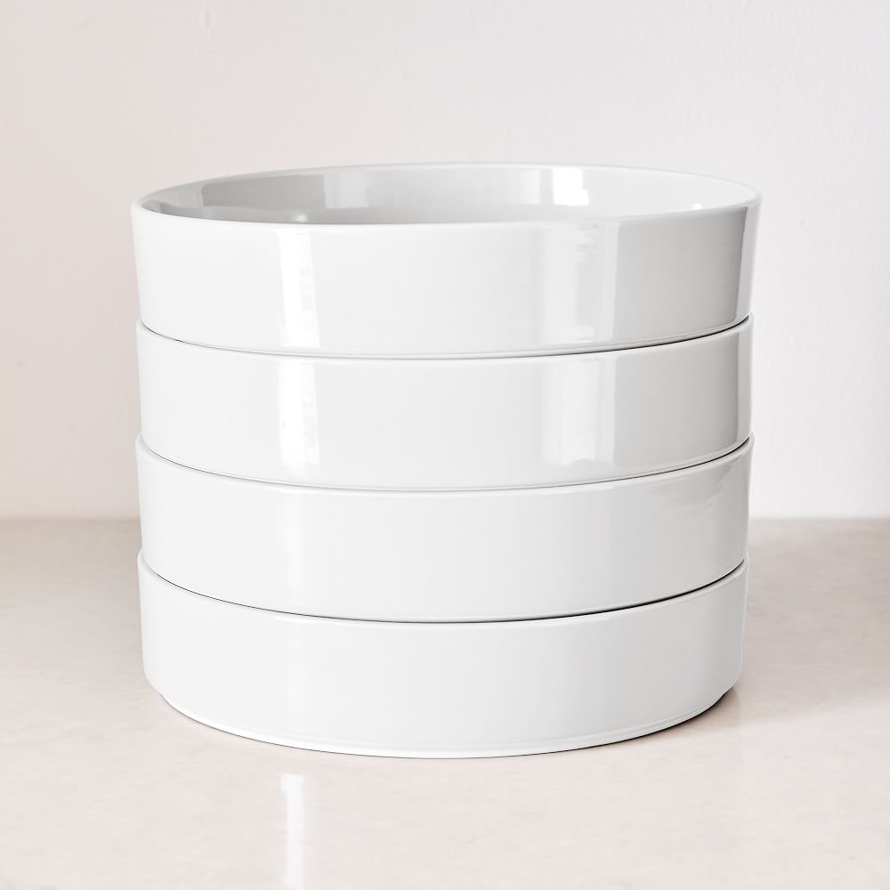 Straight-Sided Stoneware Pasta Bowls