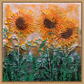 Subflowers By Donatella Marraoni Framed Canvas Wall Art