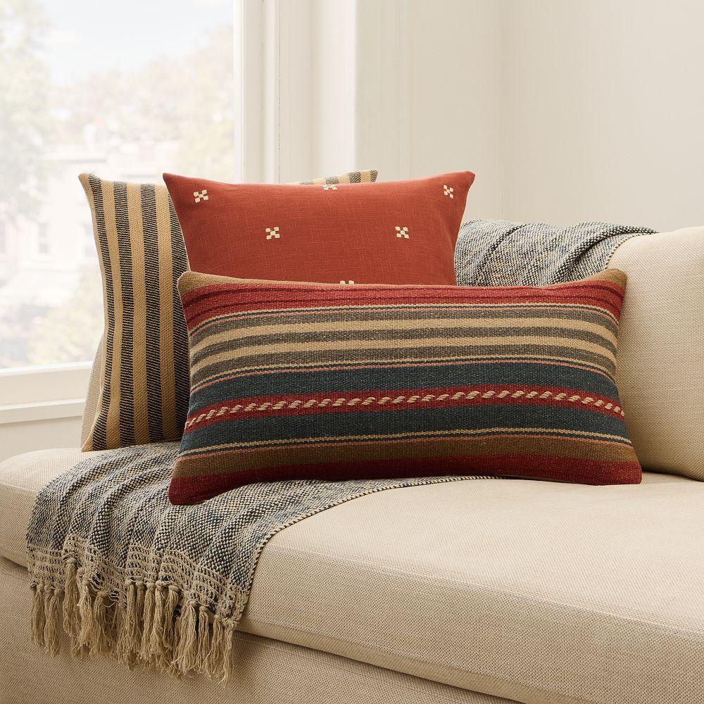 Sunwashed Stripe Cushion & Throw Set