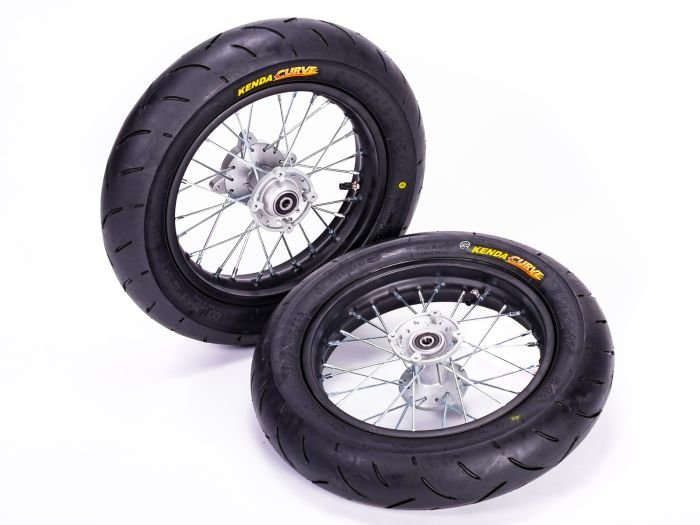 EBOX SUPERMOTO WHEELS & TYRE SET 12″/12″