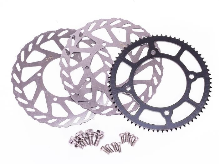 EBOX SUPERMOTO WHEELS & TYRE SET 12″/12″