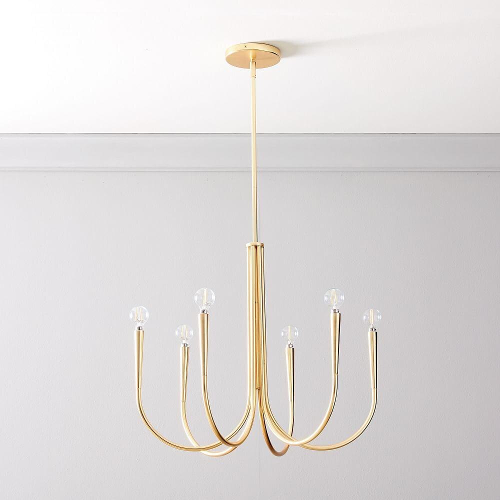 Swoop Arm Chandelier (64 cm)