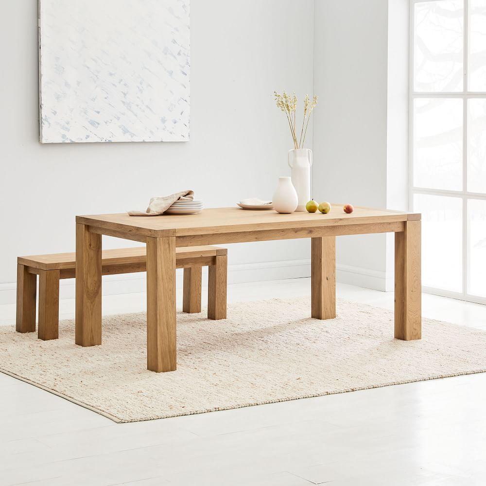 Tahoe Solid Wood Dining Table - Natural Oak, 183 cm