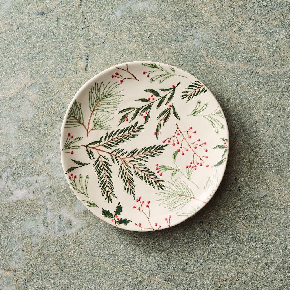 Tannenbaum Winter Berries Stoneware Salad Plate