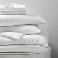 TENCEL™ Starter Bed Linen Set - White Matelasse/White