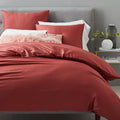 TENCEL™ Duvet Cover & Pillowcases -  Pink Grapefruit
