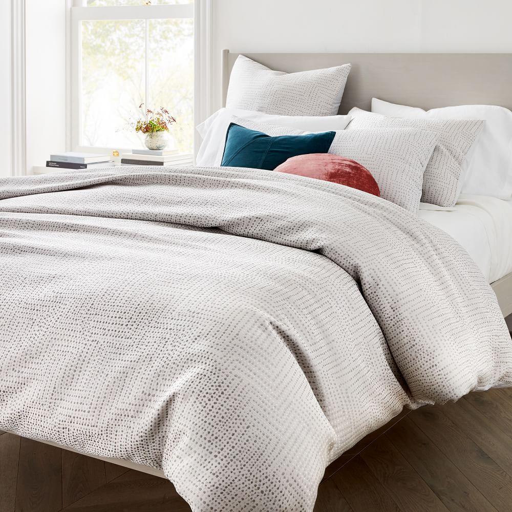 TENCEL™ Metallic Dots Jacquard Duvet Cover & Pillowcases