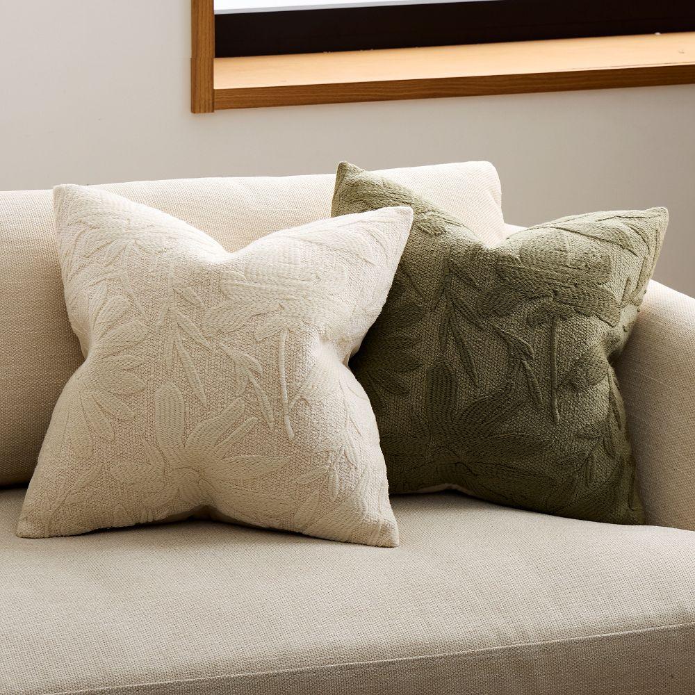 Textural Floral Cushion Cover
