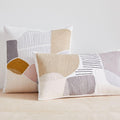 Textural Overlapping Shapes Cushion Cover