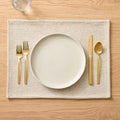 Textured Canvas Cotton Placemats (Set of 4)