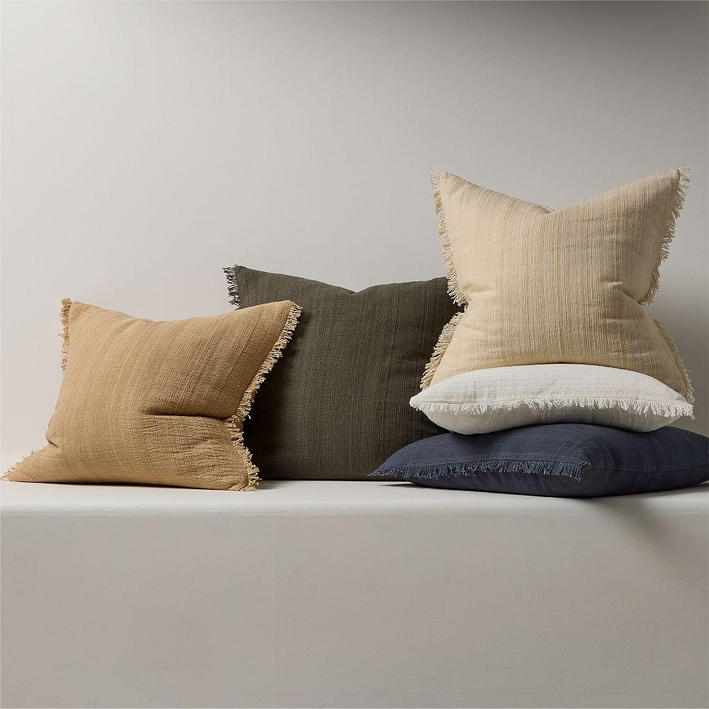 Textured Fringe Cushion Cover
